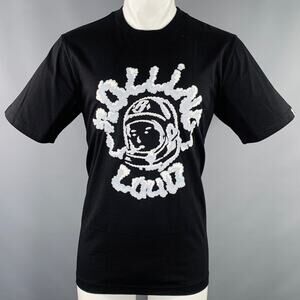 M Rolling Loud Smoke Black Grey Cartoon Cotton Short Sleeve T-shirt